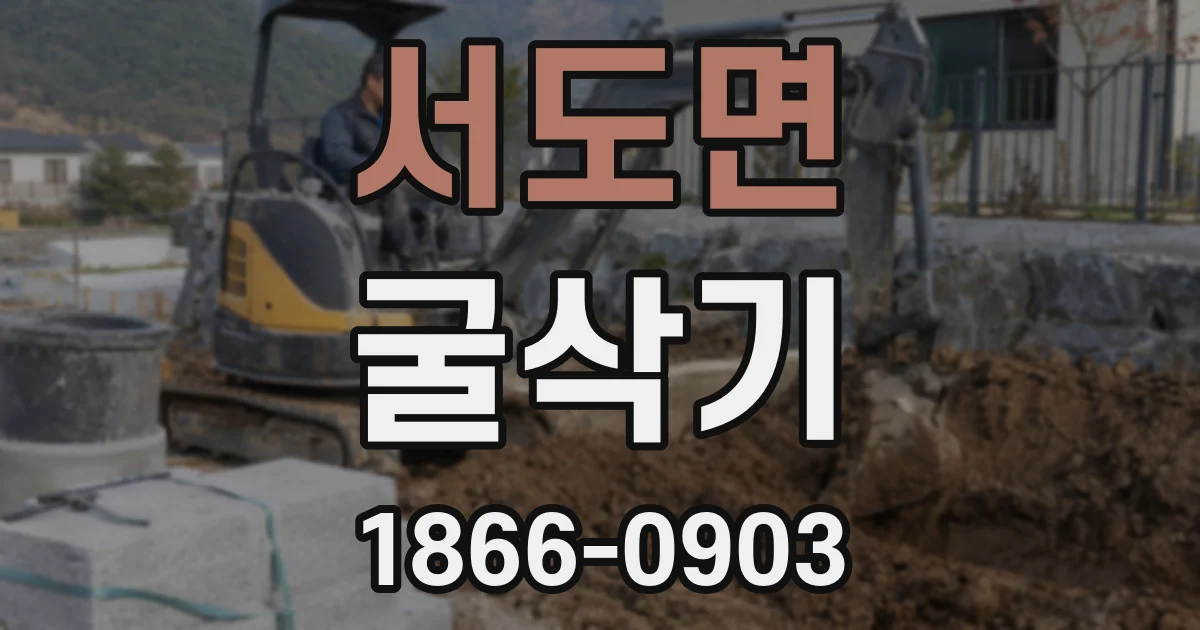 서도면 굴삭기