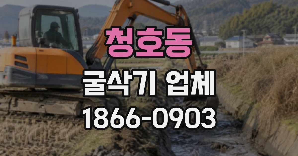청호동 굴삭기업체