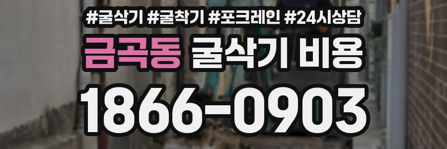 금곡동 굴삭기 비용