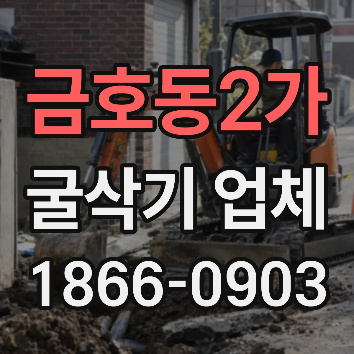금호동2가 굴삭기 업체