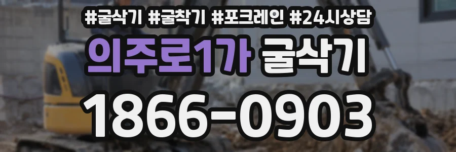 의주로1가 굴삭기