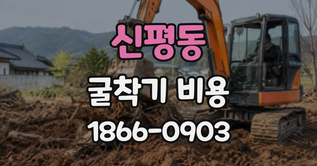 신평동 굴착기비용