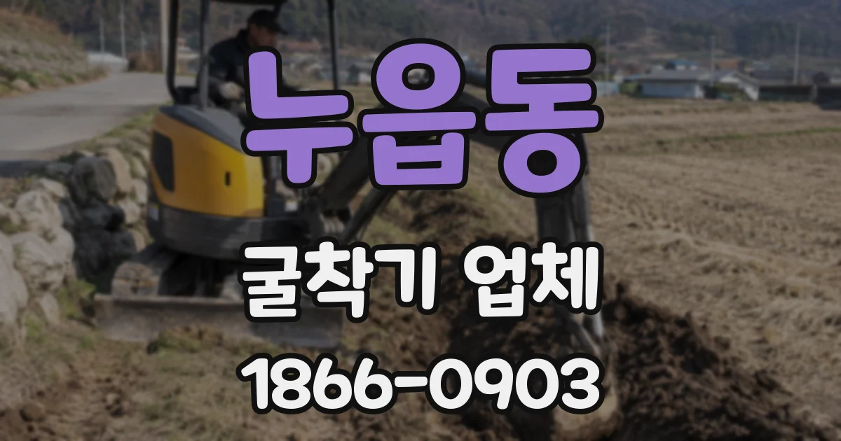 누읍동 굴착기 업체