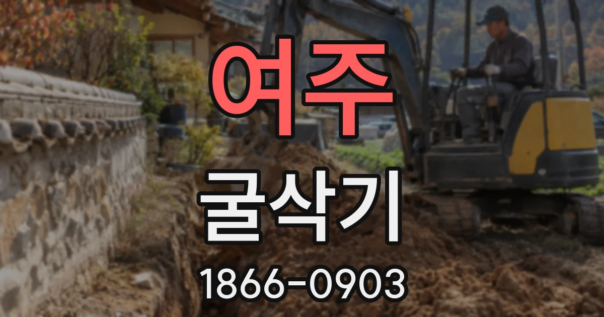 여주 굴삭기