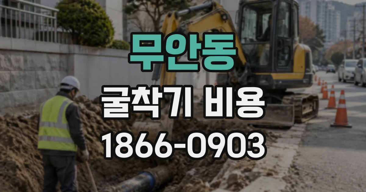 무안동 굴착기비용