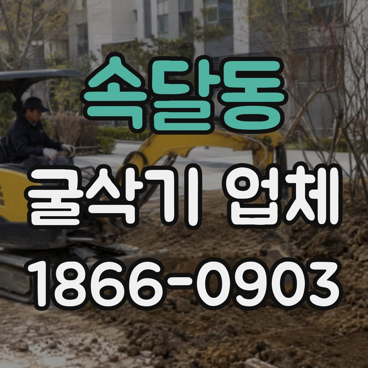 속달동 굴삭기 업체