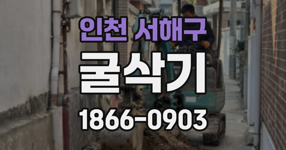 인천 서해구 굴삭기