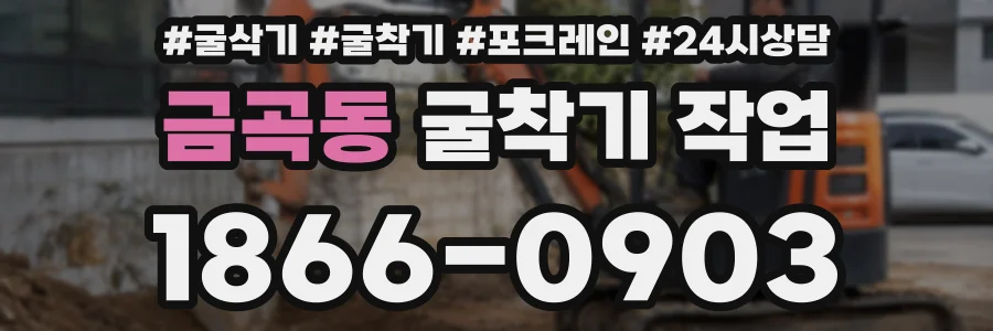 금곡동 굴착기 작업