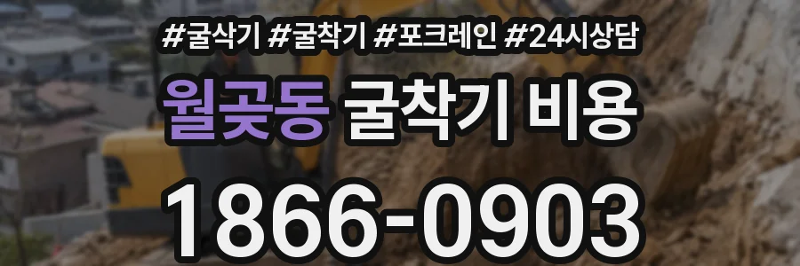 월곶동 굴착기 비용