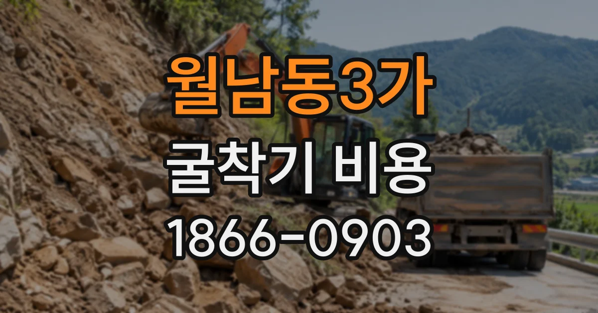 월남동3가 굴착기비용