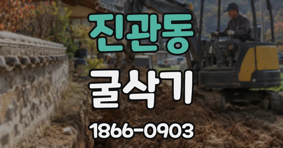 진관동 굴삭기