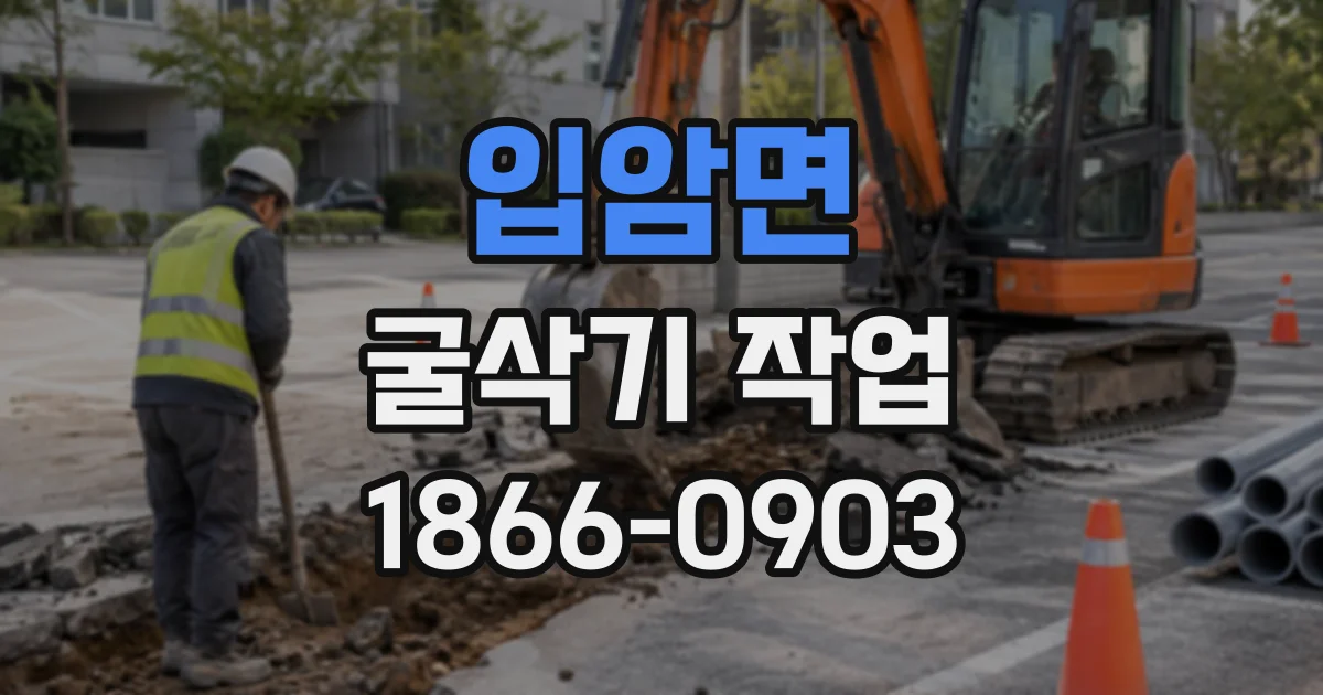 입암면 굴삭기작업