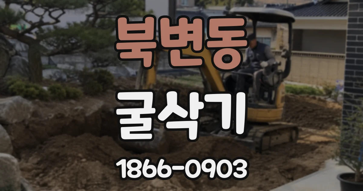 북변동 굴삭기