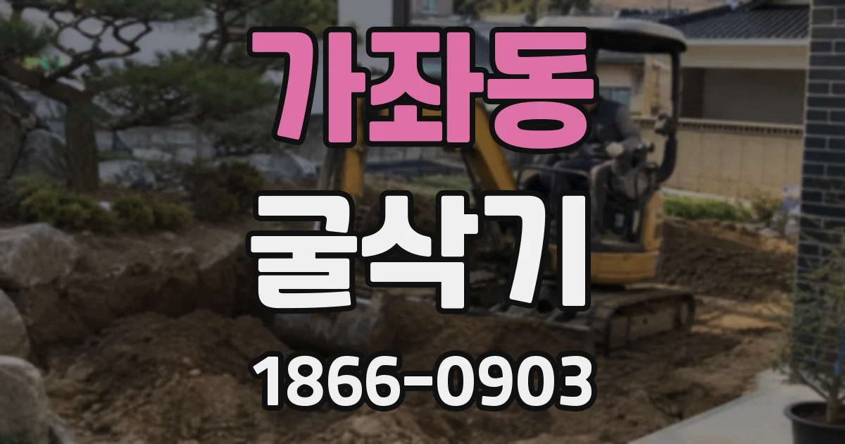 가좌동 굴삭기