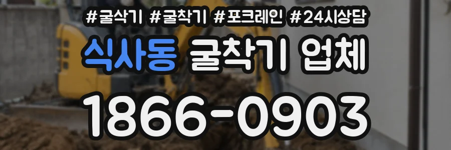 식사동 굴착기 업체