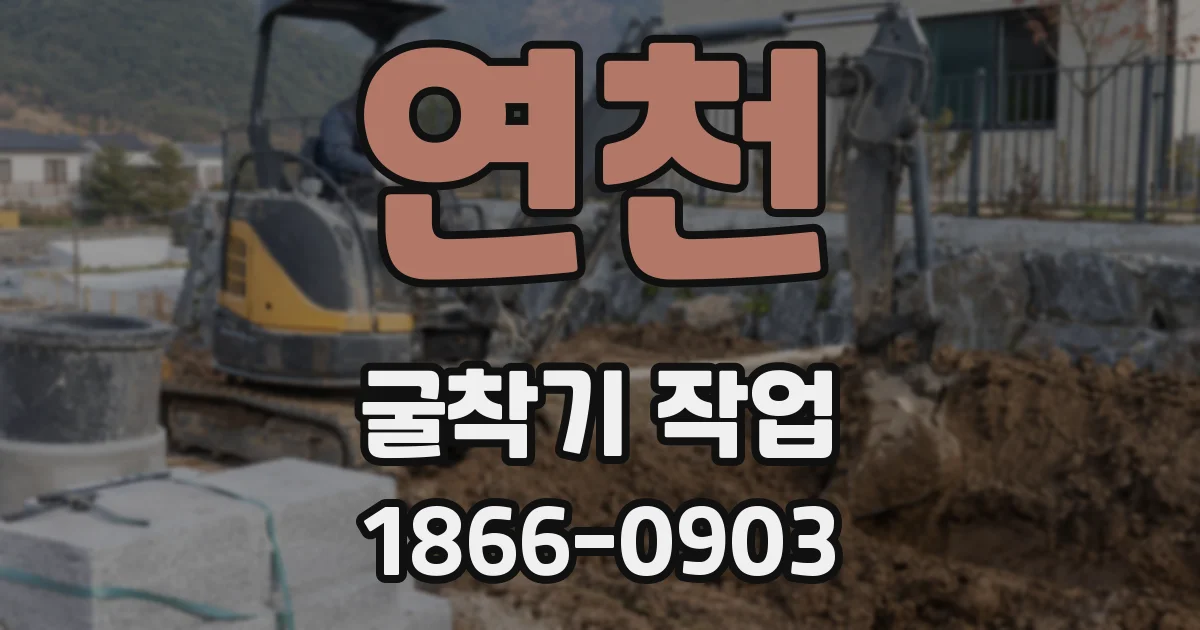 연천 굴착기 작업