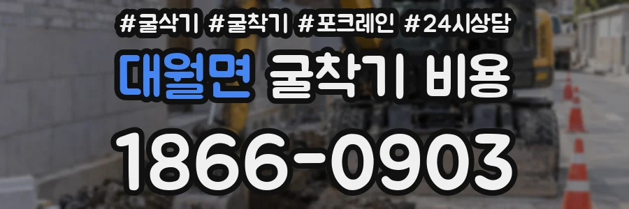 대월면 굴착기 비용