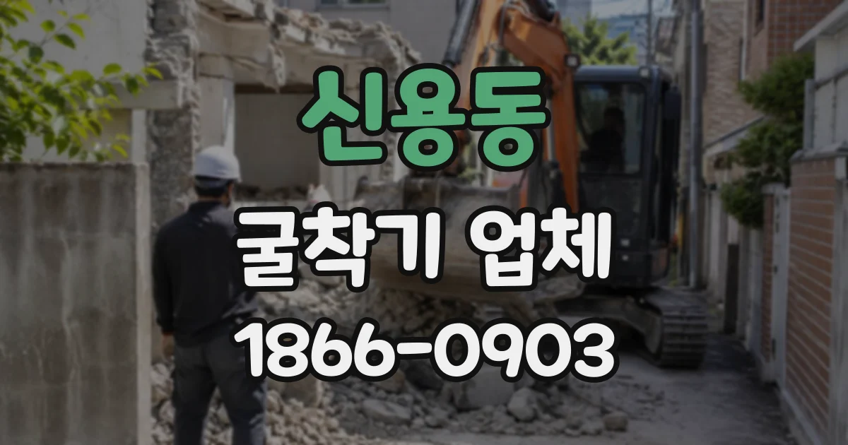 신용동 굴착기업체