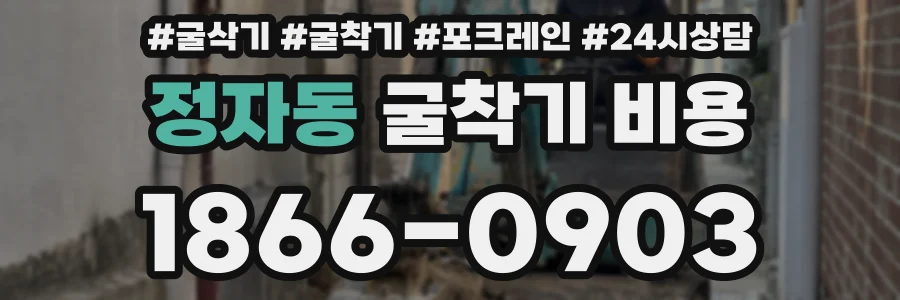 정자동 굴착기 비용