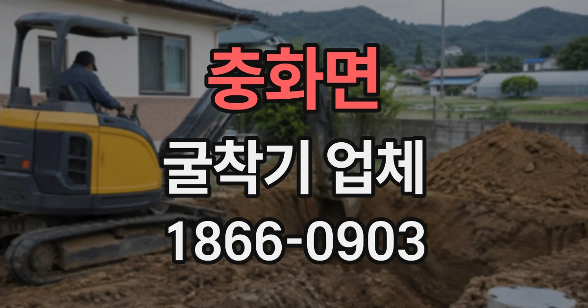 충화면 굴착기업체