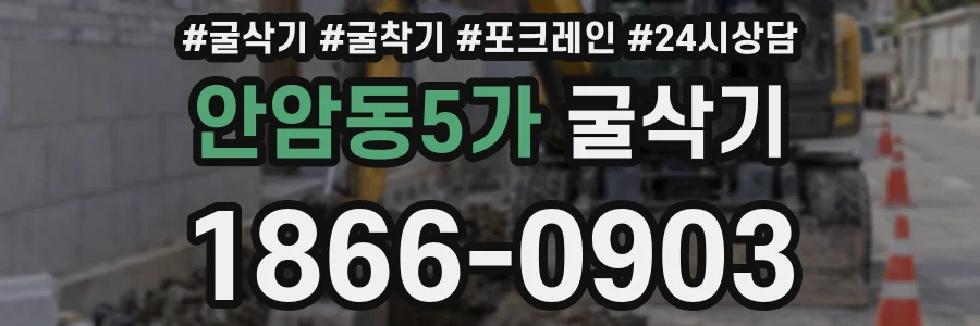 안암동5가 굴삭기
