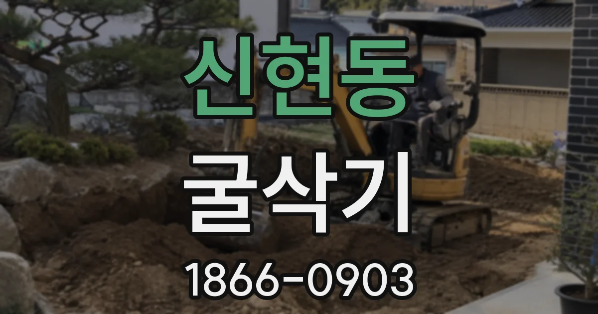 신현동 굴삭기