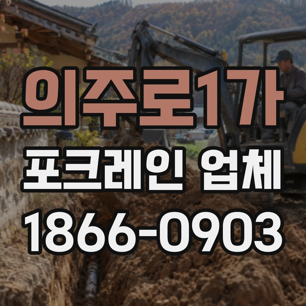 의주로1가 포크레인 업체