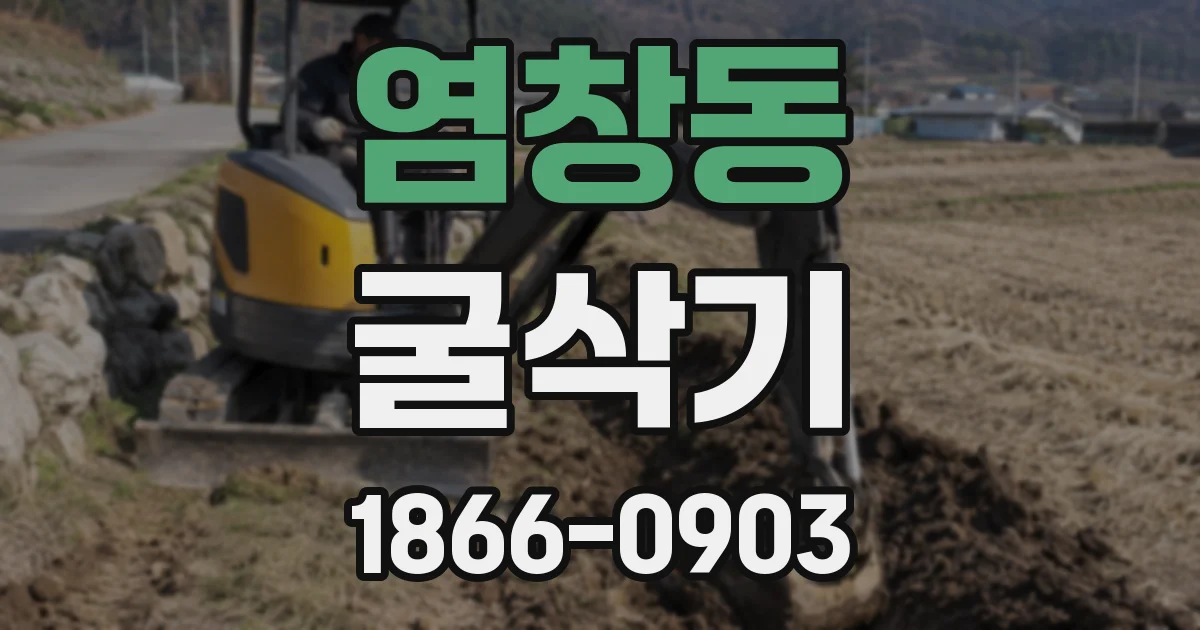 염창동 굴삭기