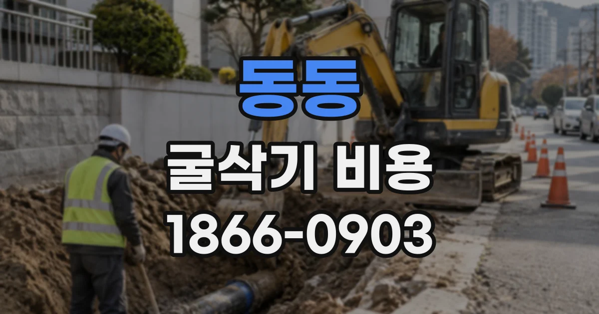 동동 굴삭기비용