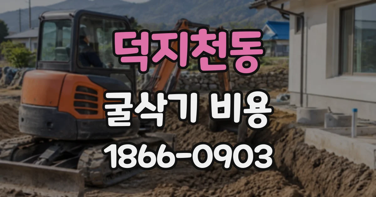 덕지천동 굴삭기비용