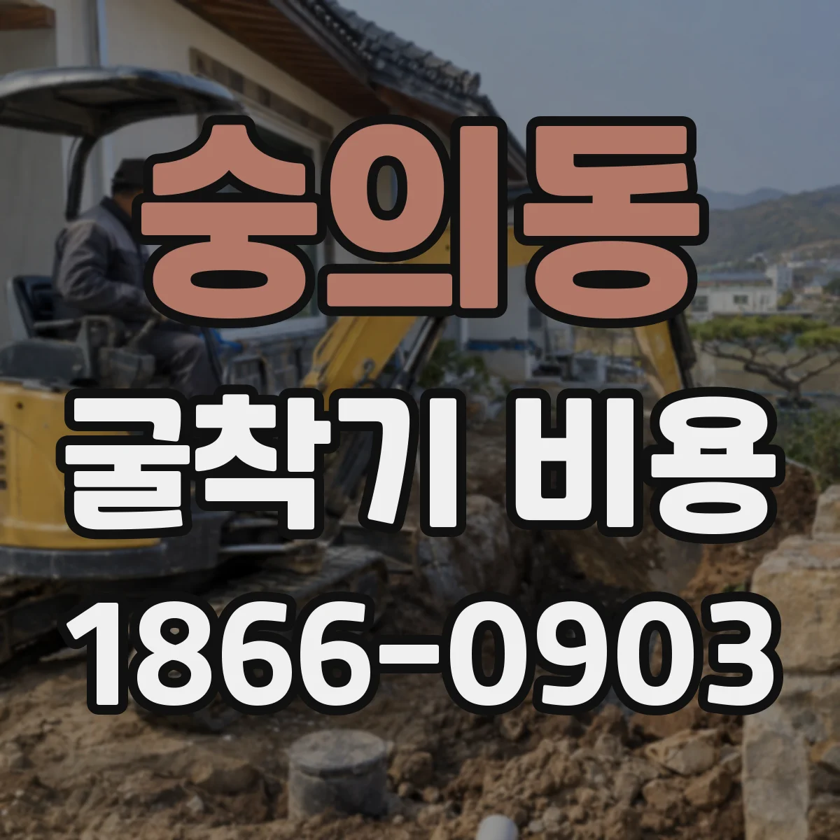 숭의동 굴착기 비용