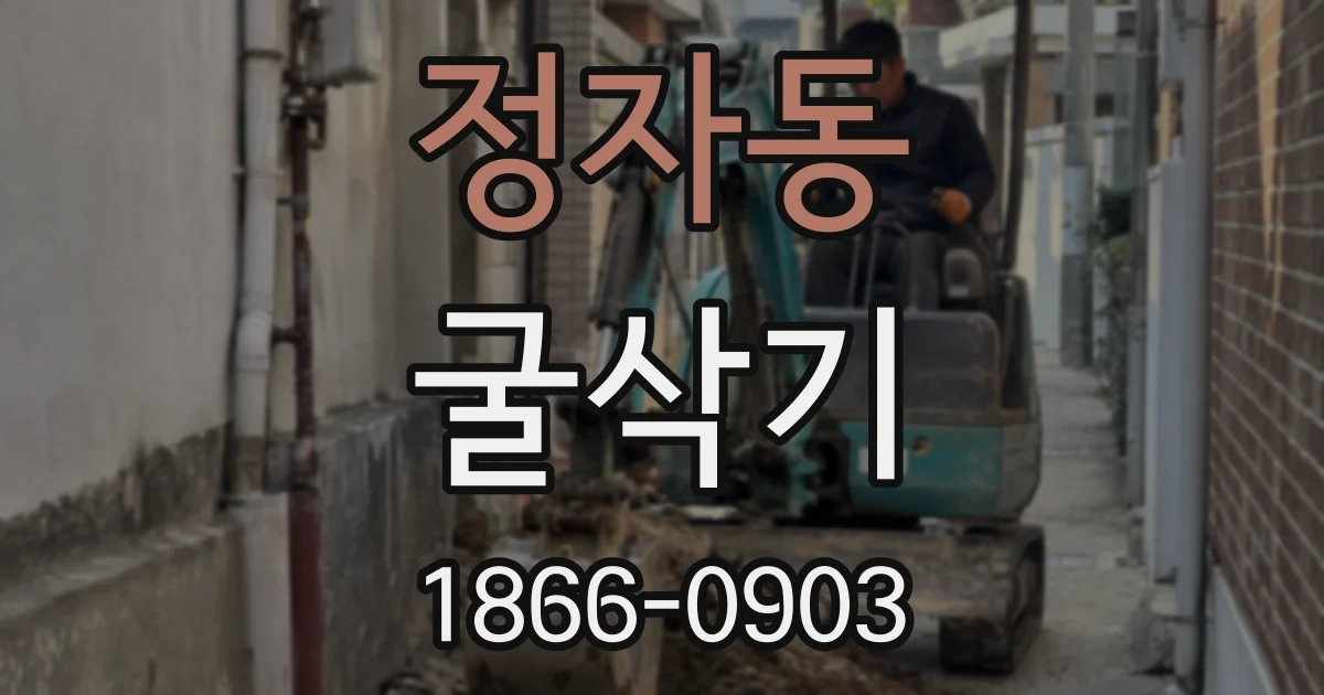 정자동 굴삭기