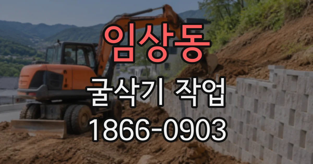 임상동 굴삭기작업