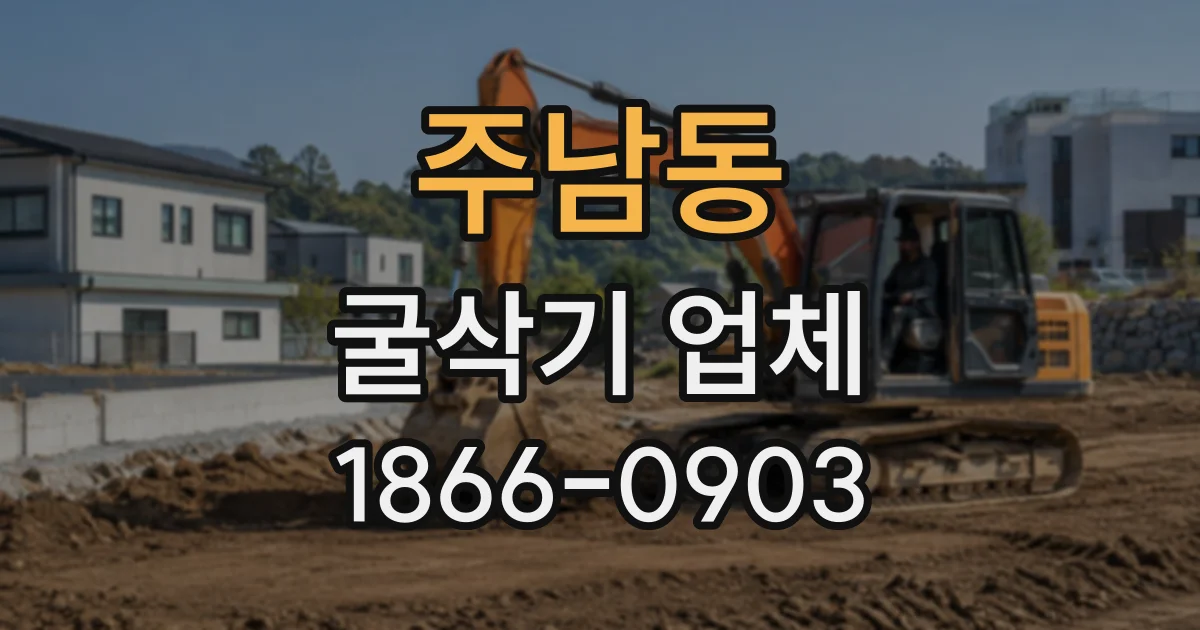 주남동 굴삭기업체