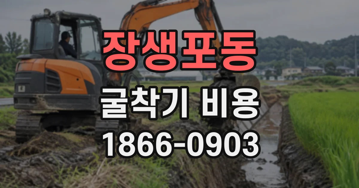 장생포동 굴착기비용