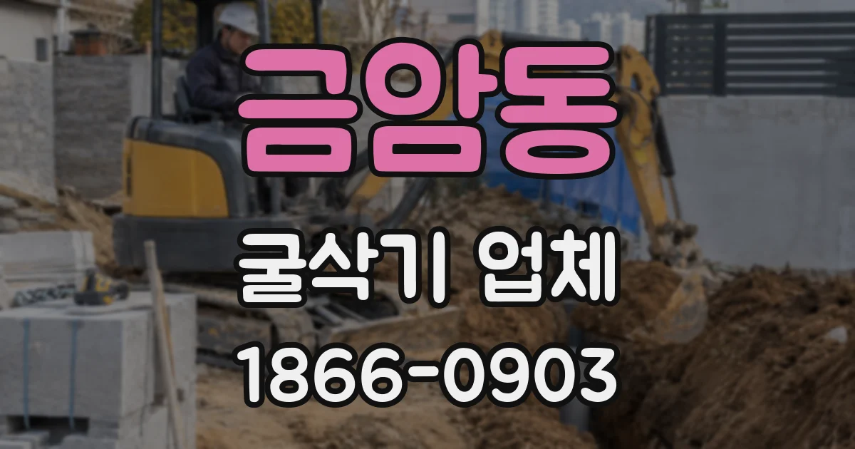 금암동 굴삭기 업체