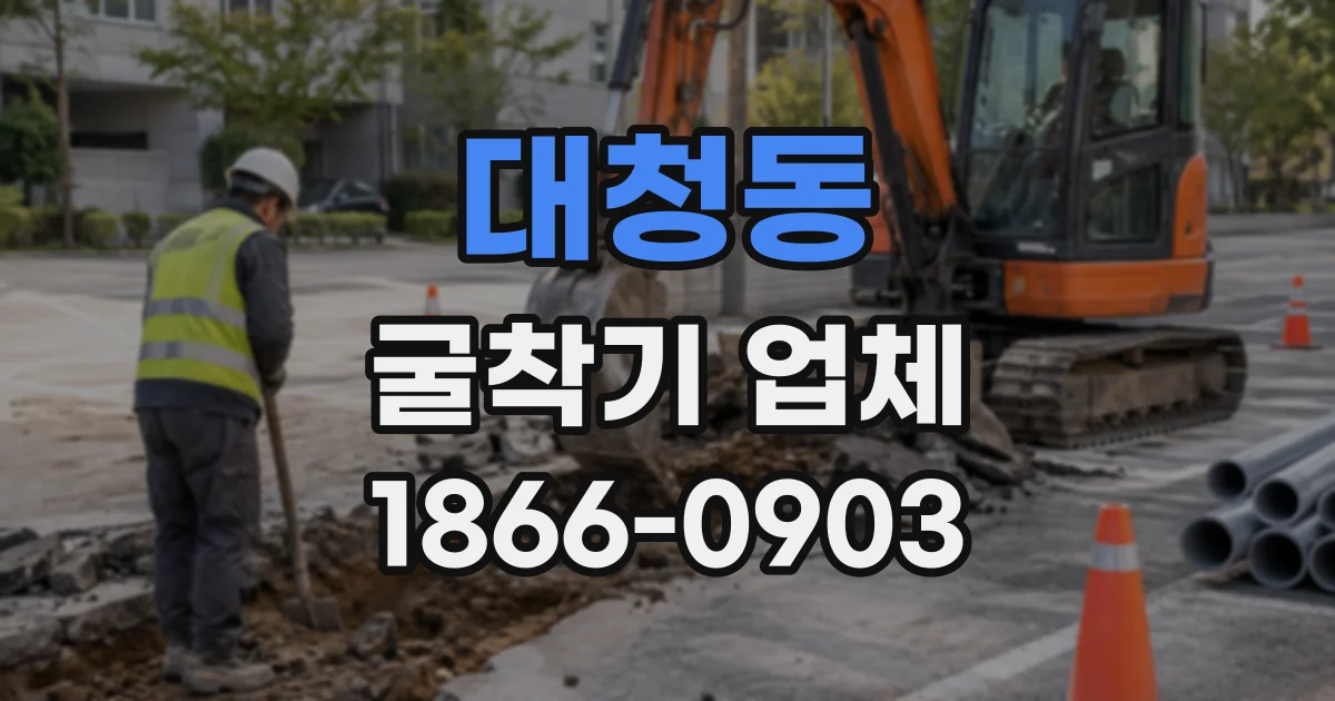 대청동 굴착기업체