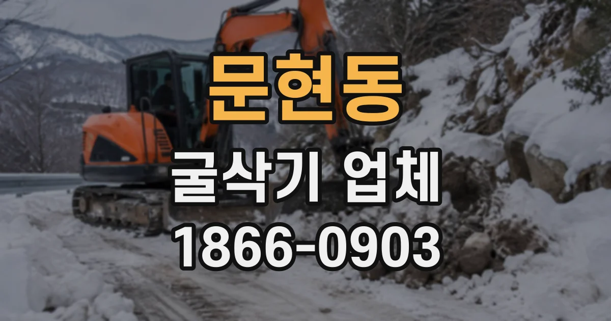 문현동 굴삭기업체