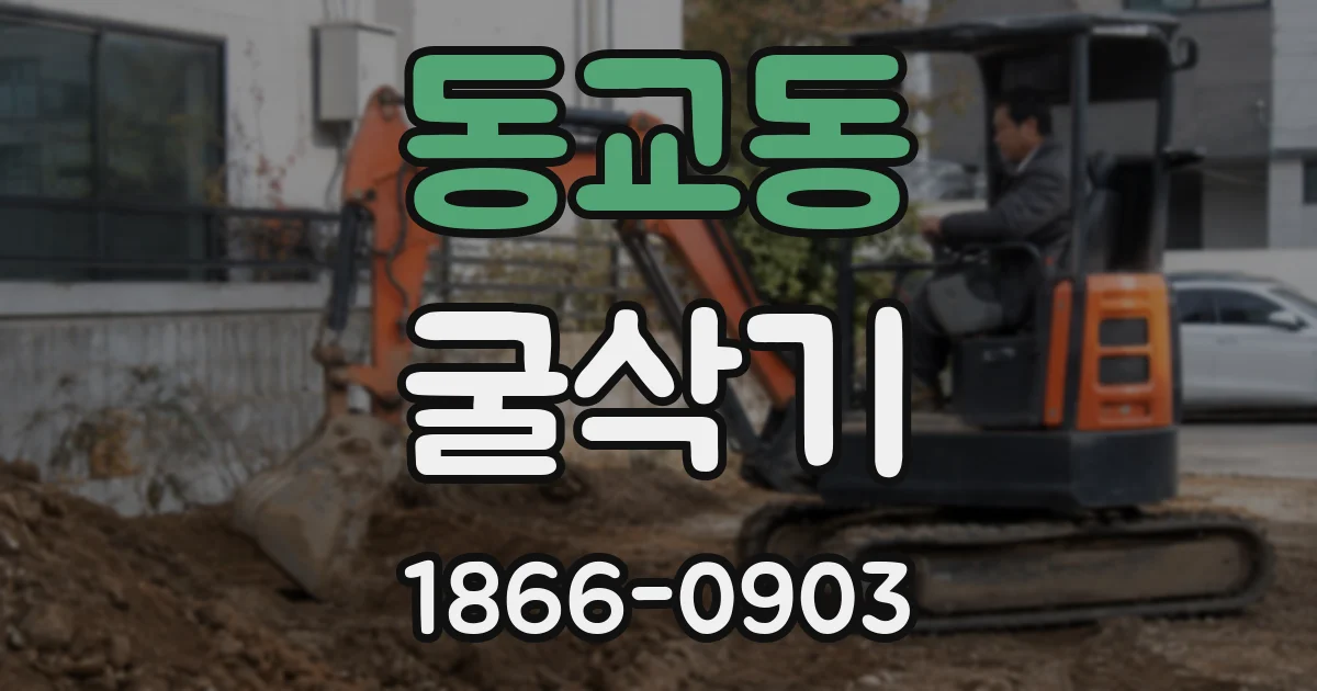 동교동 굴삭기