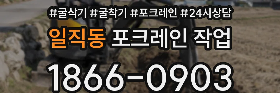 일직동 포크레인 작업
