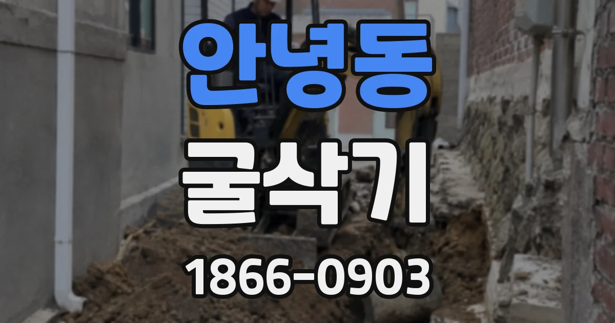 안녕동 굴삭기