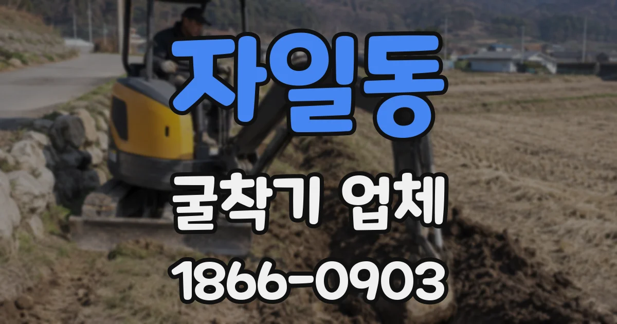자일동 굴착기 업체