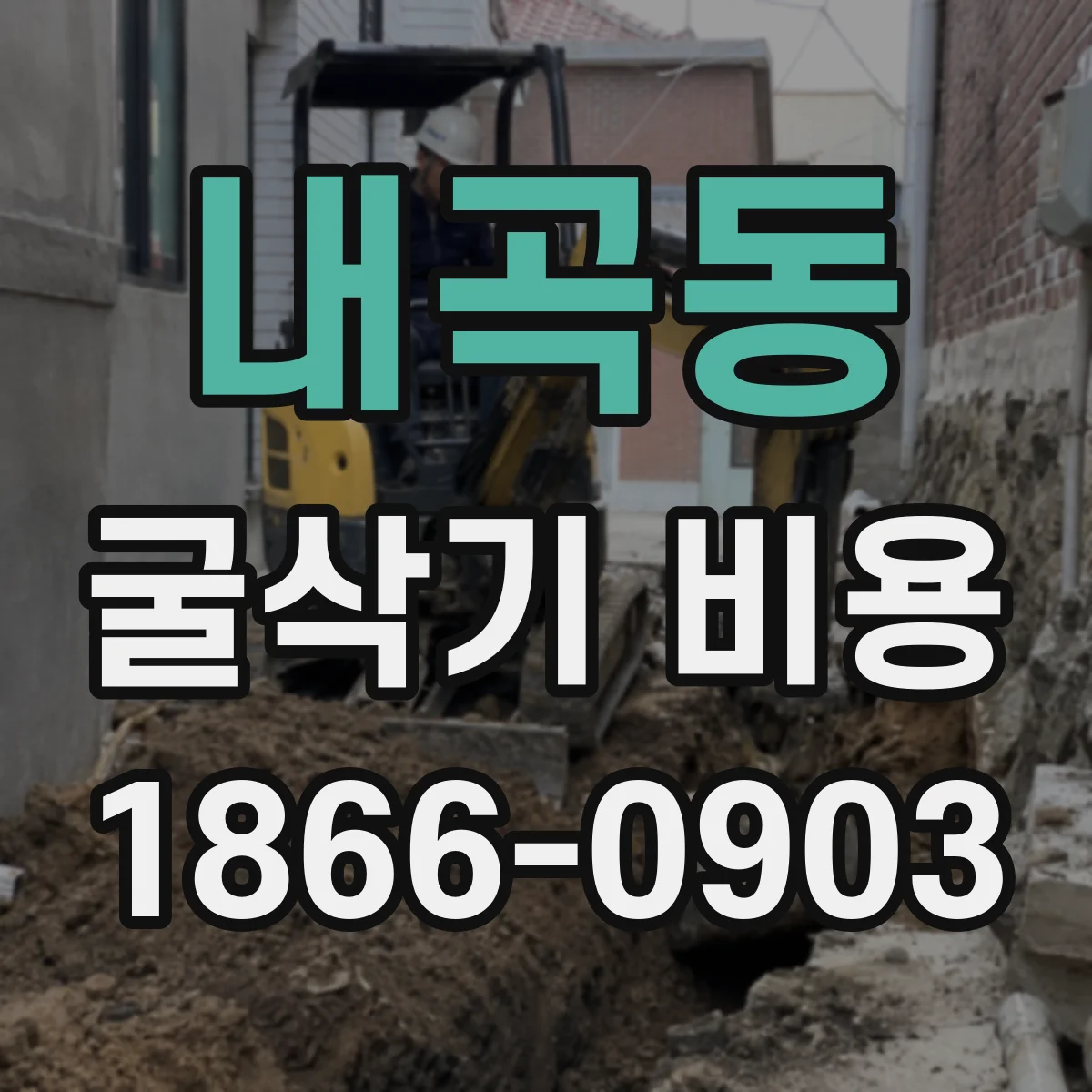 내곡동 굴삭기 비용