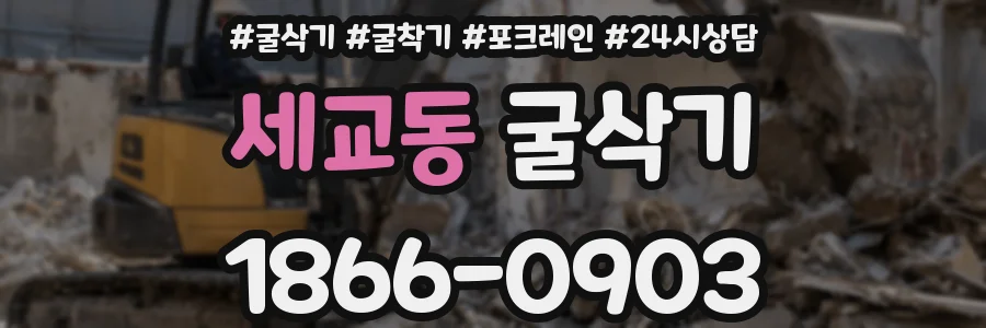 세교동 굴삭기