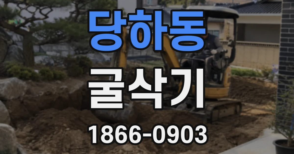 당하동 굴삭기