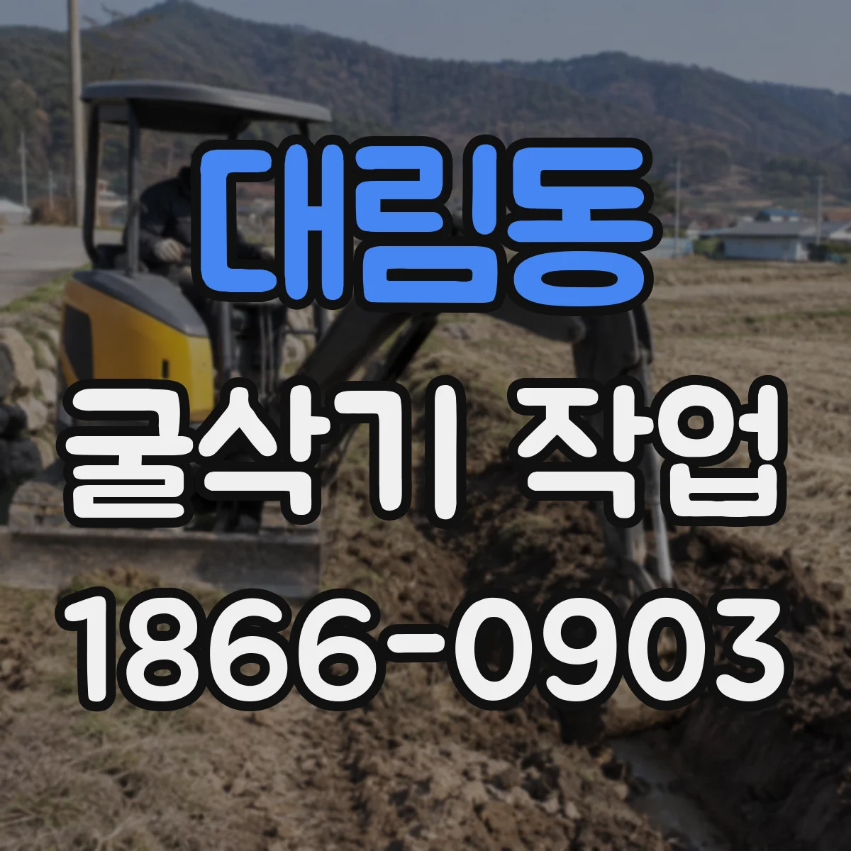 대림동 굴삭기 작업