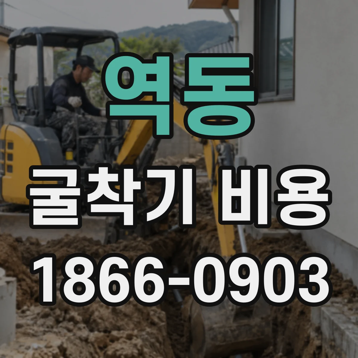 역동 굴착기 비용