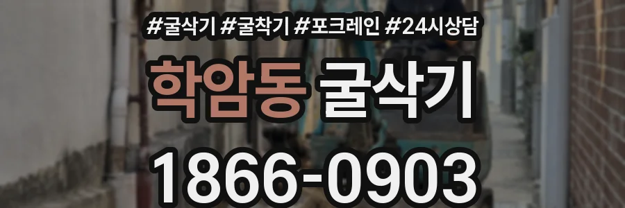 학암동 굴삭기