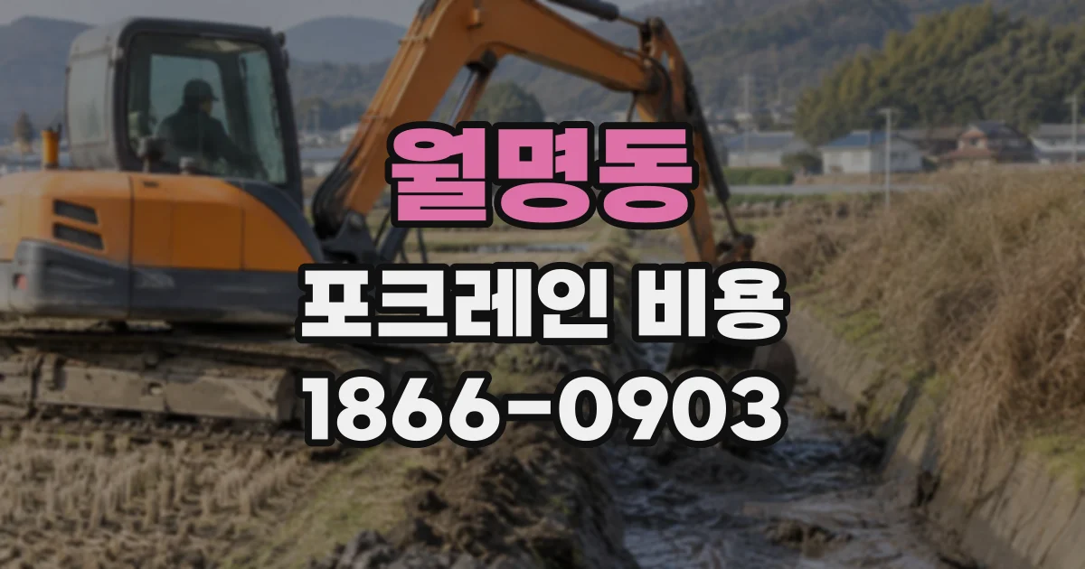 월명동 포크레인비용