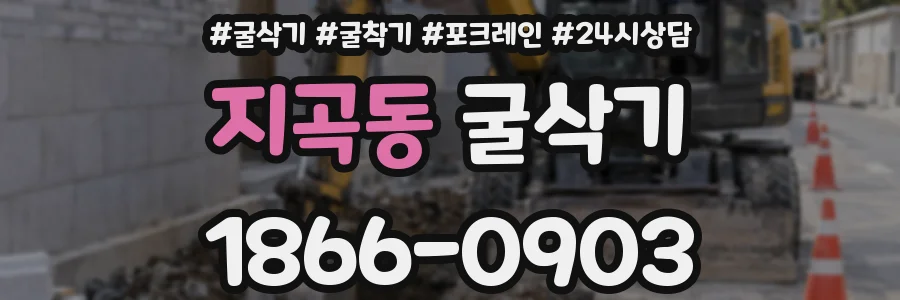 지곡동 굴삭기